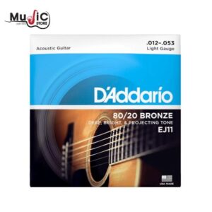 สายกีต้าร์โปร่ง D’Addario EJ11 เบอร์ 12-53