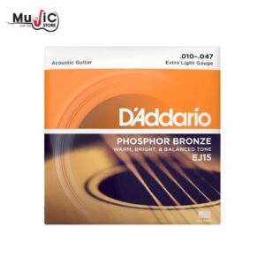 สายกีต้าร์โปร่ง D'Addario EJ15 Phosphor Bronze