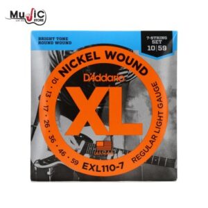 สายกีต้าร์ไฟฟ้า 7สาย D'Addario EXL110-7 Regular Light