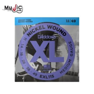 สายกีตาร์ไฟฟ้า D'Addario EXL115 Nickel Wound, Medium/Blues-Jazz Rock, 11-49