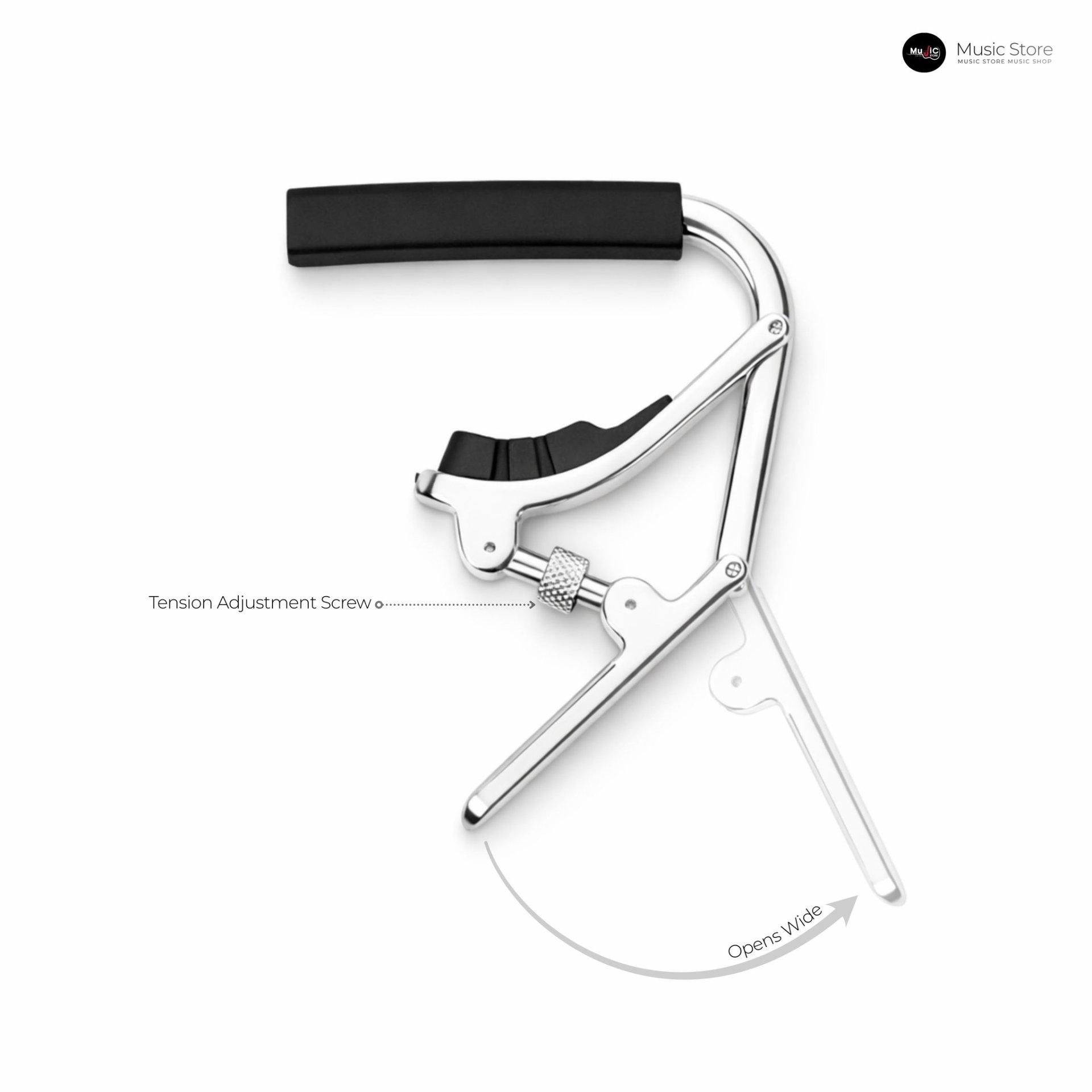 คาโป้กีตาร์ Century JX-10 Lock Type วัสดุ Zinc Alloy แบบล็อก รูปที่ 5