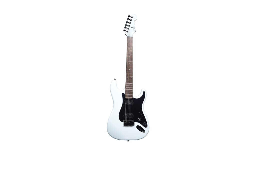 กีตาร์ไฟฟ้า Century Dark Series Roasted คอเผา ทรง Stratocaster สีขาว
