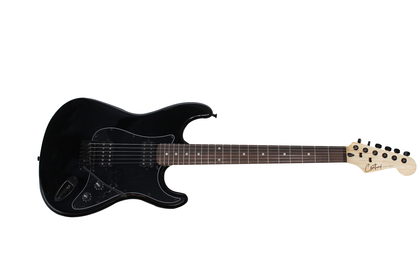 กีตาร์ไฟฟ้า Century Dark Series Stratocaster (มีสีดำ / สีขาว) - Image 2