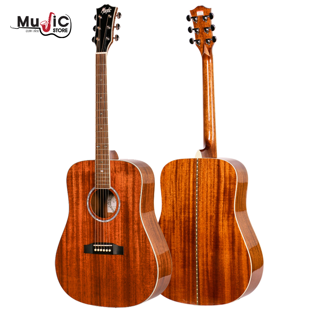 กีต้าร์โปร่งไฟฟ้า LAG ร่ง Mantic J1 ( All Solid Mahogany )