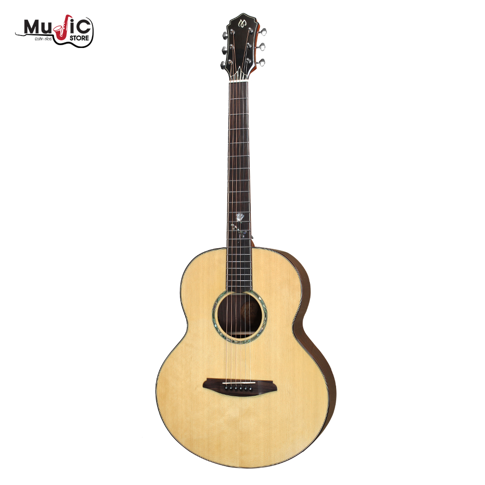 กีต้าร์โปร่งไฟฟ้า Mollo M-S6E ( Solid Top )
