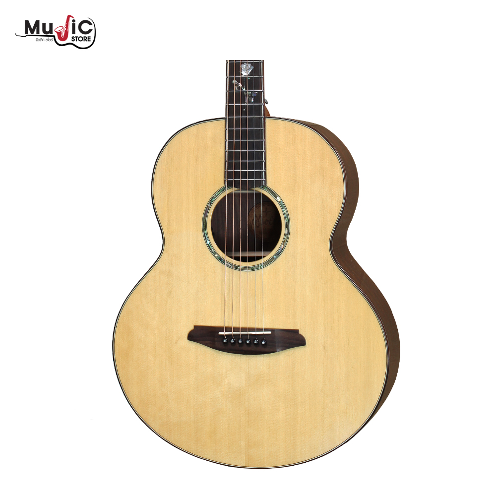 กีต้าร์โปร่งไฟฟ้า Mollo M-S6E ( Solid Top )