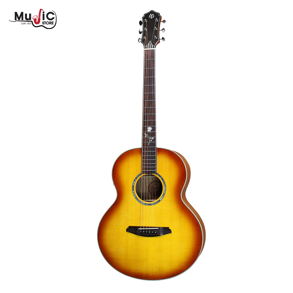 กีต้าร์โปร่งไฟฟ้า Mollo M-S7E ( Solid Top )