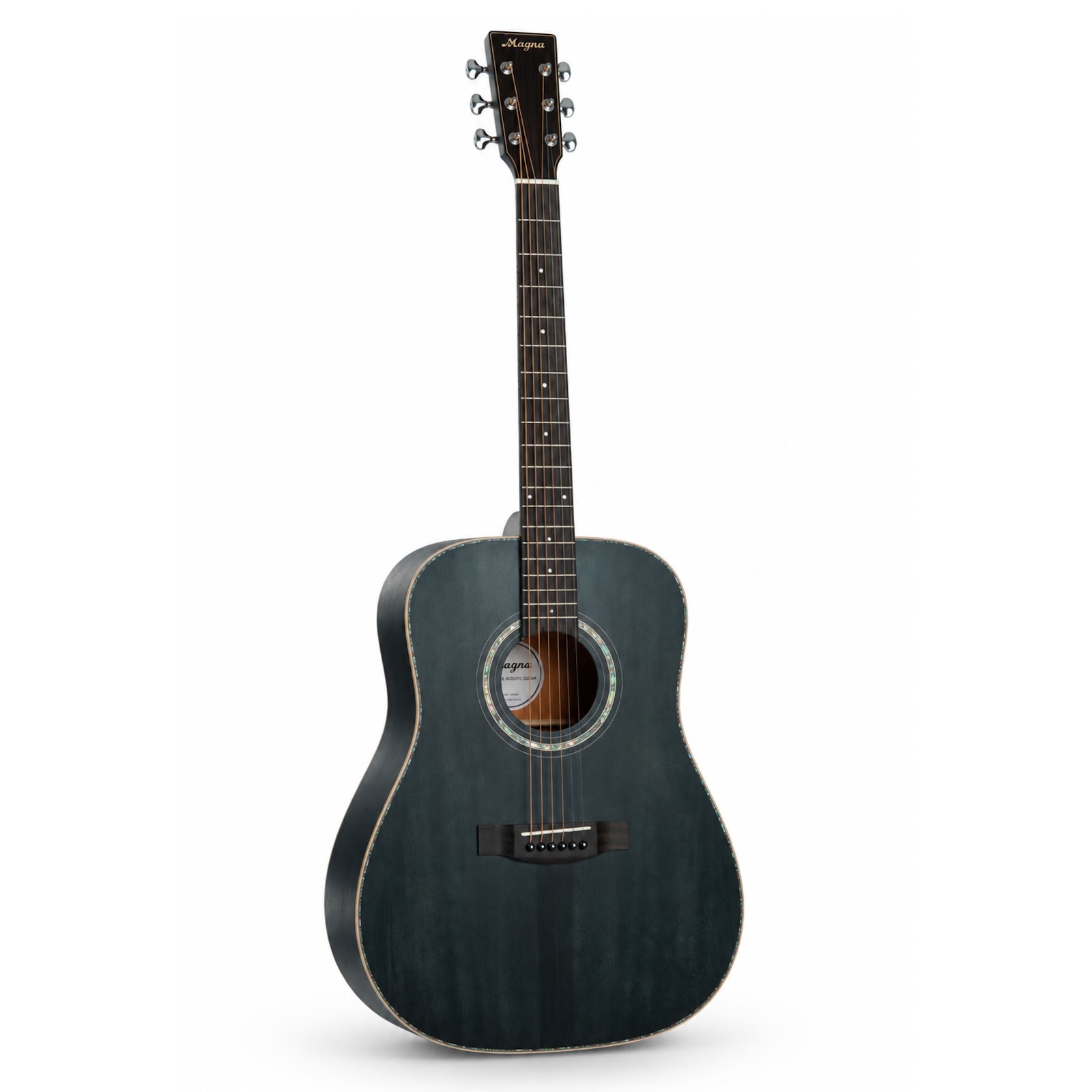 กีตาร์โปร่ง MAGNA M-1000 All Solid ไม้แท้ทั้งตัว 41 นิ้ว สีดำ