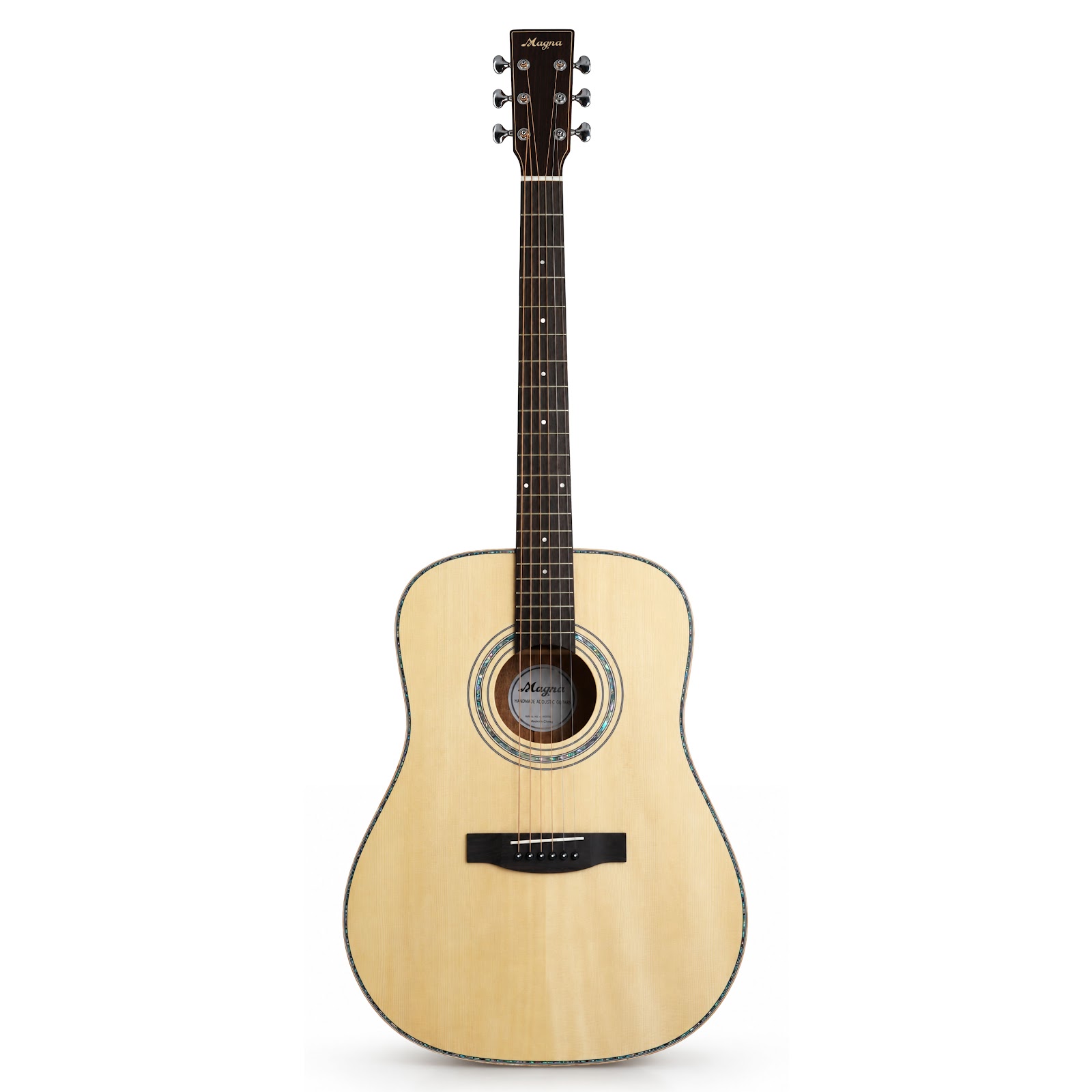 กีตาร์โปร่ง MAGNA M-1000 All Solid ไม้แท้ทั้งตัว 41 นิ้ว สีไม้